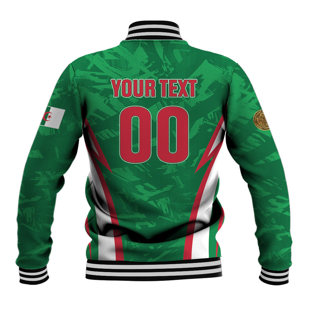 Custom Algeria 2026 Football Baseball Jacket The Fennecs Go Champions
