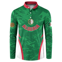 Custom Algeria 2026 Football Button Sweatshirt The Fennecs Go Champions