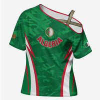 Custom Algeria 2026 Football Cross Shoulder Shirt The Fennecs Go Champions