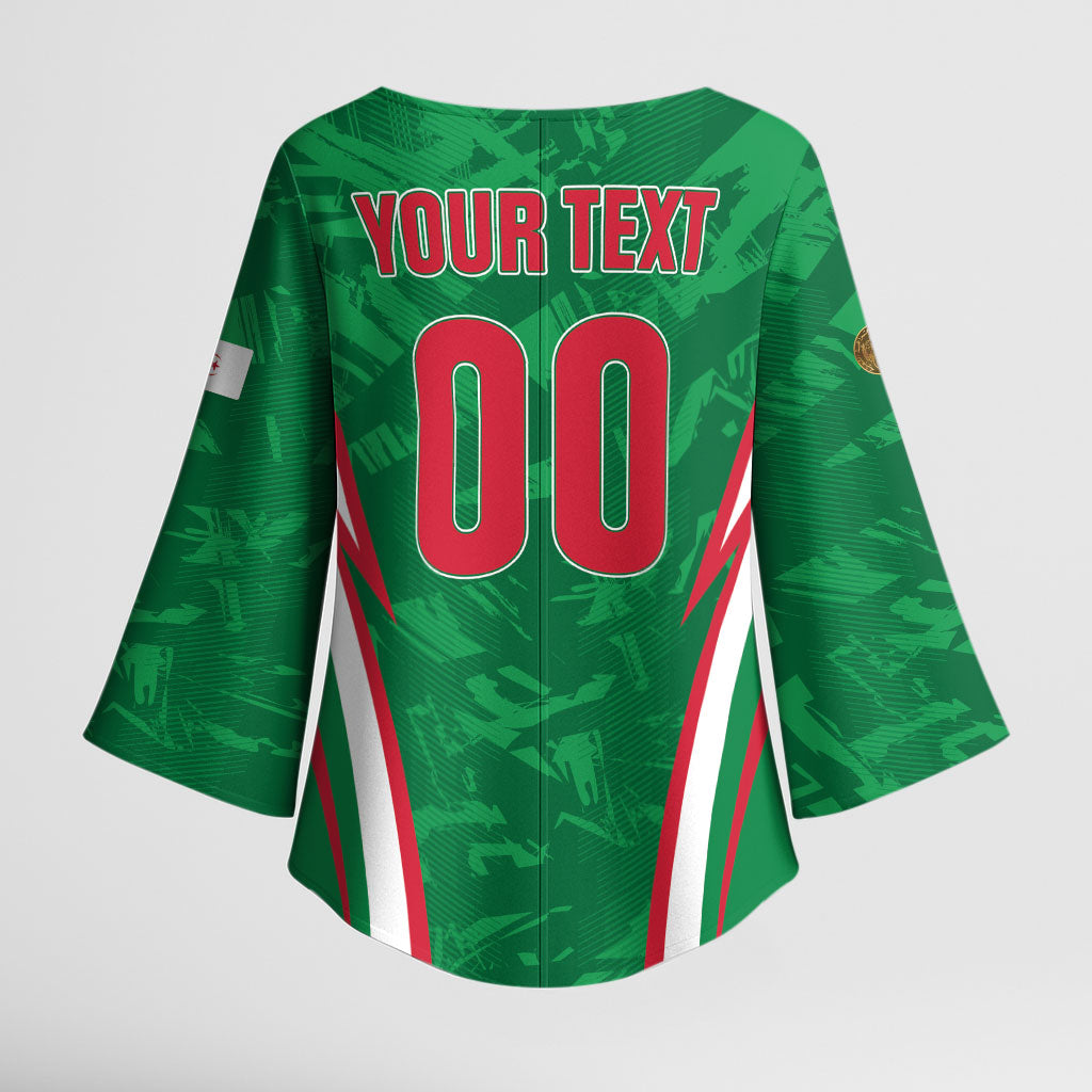 Custom Algeria 2026 Football Kimono Sleeve Blouse The Fennecs Go Champions