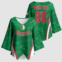 Custom Algeria 2026 Football Kimono Sleeve Blouse The Fennecs Go Champions