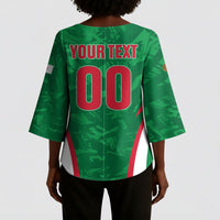 Custom Algeria 2026 Football Kimono Sleeve Blouse The Fennecs Go Champions