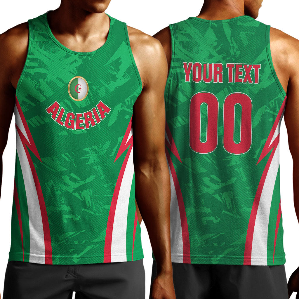 Custom Algeria 2026 Football Men Tank Top The Fennecs Go Champions