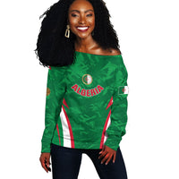 Custom Algeria 2026 Football Off Shoulder Sweater The Fennecs Go Champions