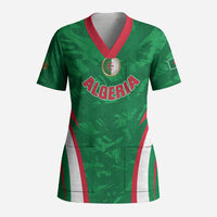 Custom Algeria 2026 Football Scrub Top The Fennecs Go Champions