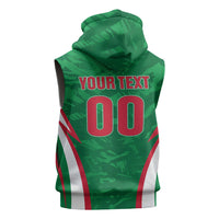 Custom Algeria 2026 Football Sleeveless Hoodie The Fennecs Go Champions