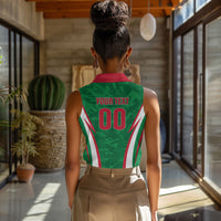 Custom Algeria 2026 Football Women Sleeveless Polo Shirt The Fennecs Go Champions