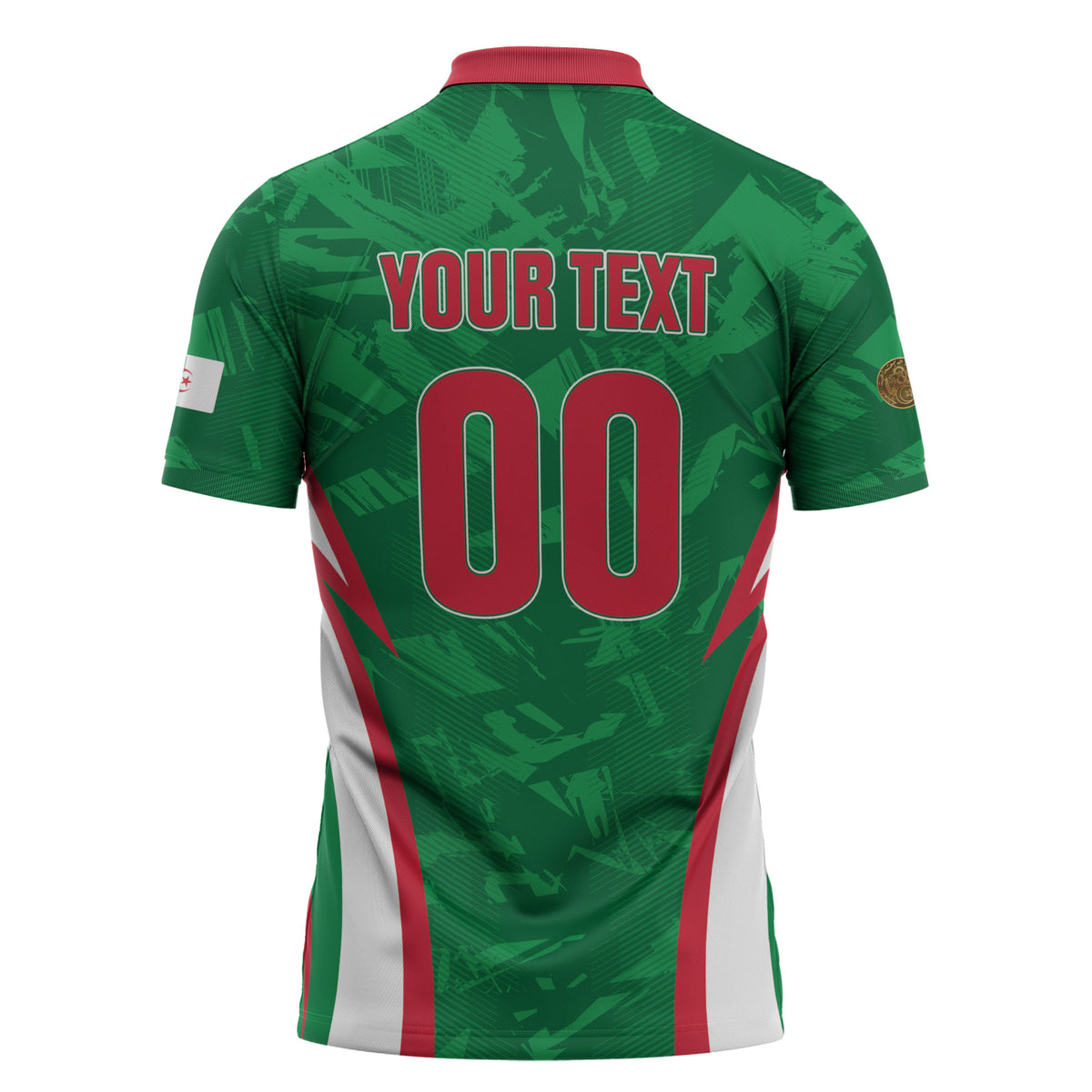 Custom Algeria 2026 Football Zipper Polo Shirt The Fennecs Go Champions