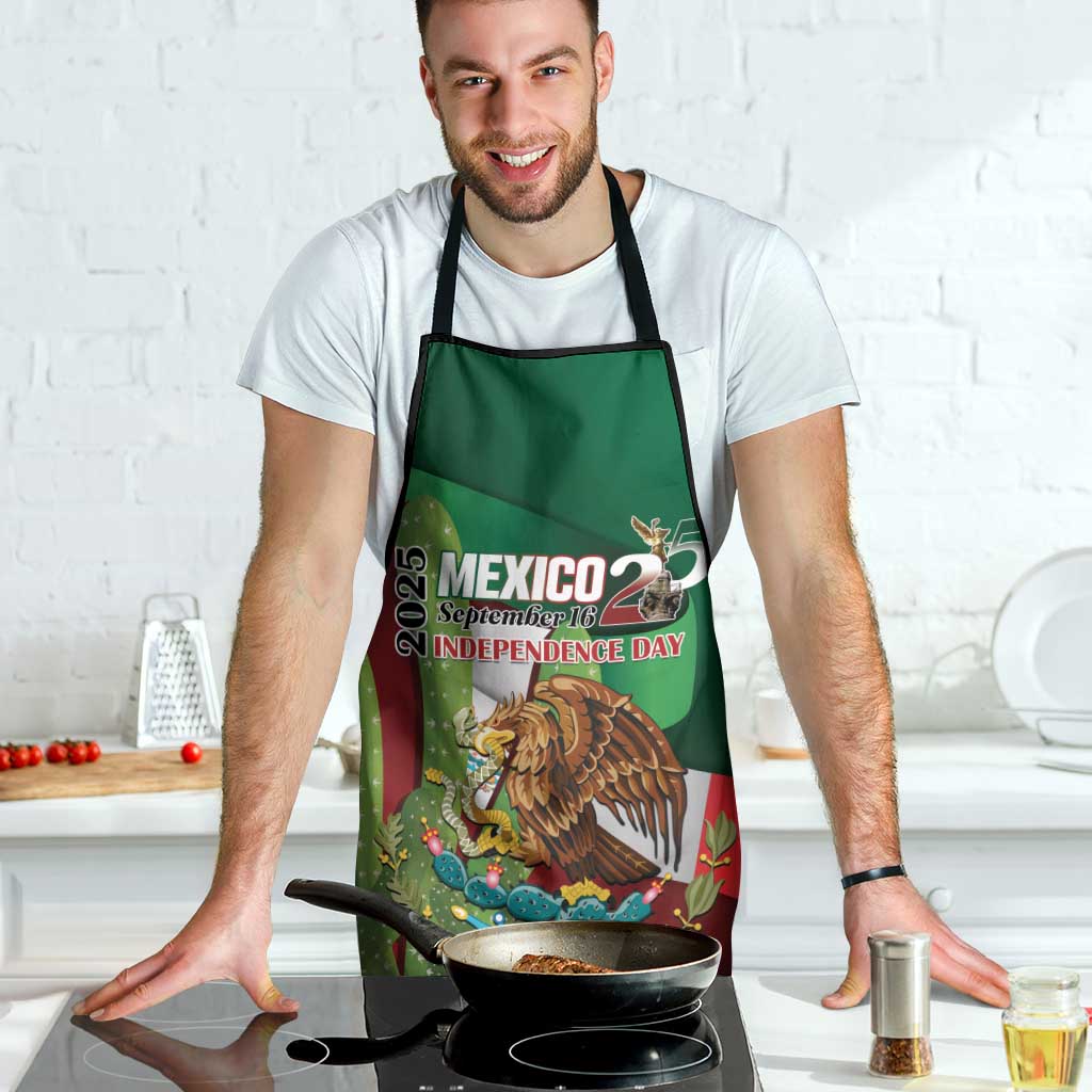 Mexico Independence Day 2025 Apron 215th Anniversary Estados Unidos Mexicanos - Wonder Print Shop