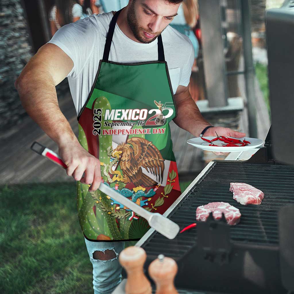 Mexico Independence Day 2025 Apron 215th Anniversary Estados Unidos Mexicanos - Wonder Print Shop