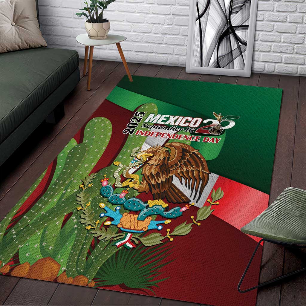 Mexico Independence Day 2025 Area Rug 215th Anniversary Estados Unidos Mexicanos - Wonder Print Shop