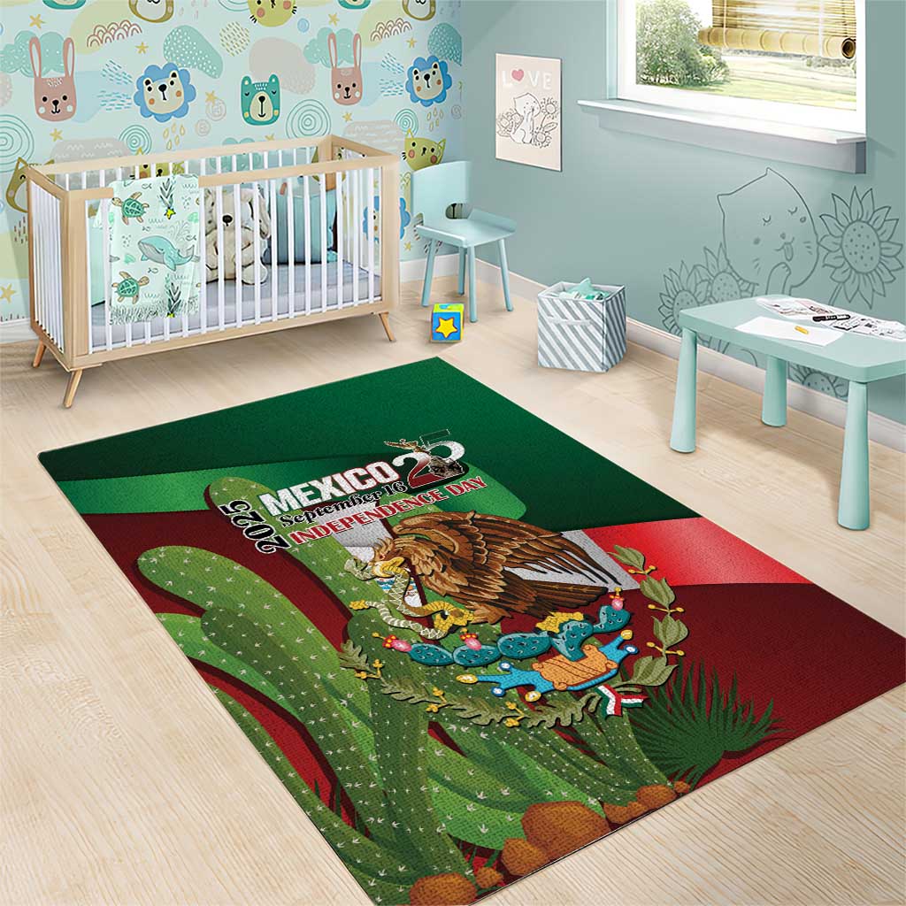 Mexico Independence Day 2025 Area Rug 215th Anniversary Estados Unidos Mexicanos - Wonder Print Shop