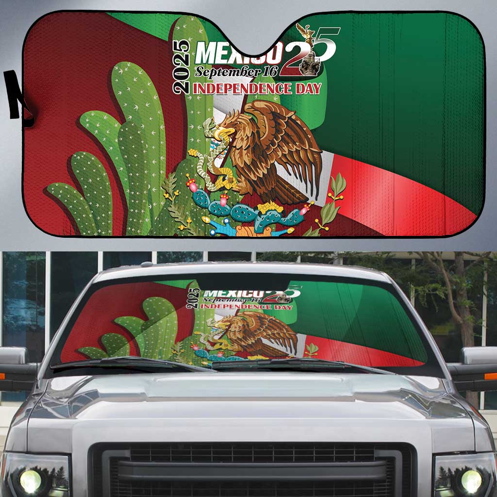 Mexico Independence Day 2025 Auto Sun Shade 215th Anniversary Estados Unidos Mexicanos - Wonder Print Shop