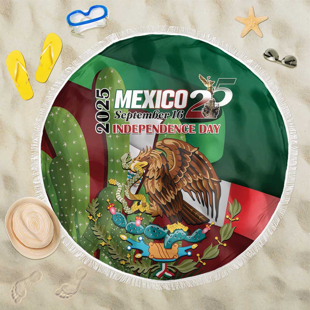 Mexico Independence Day 2025 Beach Blanket 215th Anniversary Estados Unidos Mexicanos - Wonder Print Shop