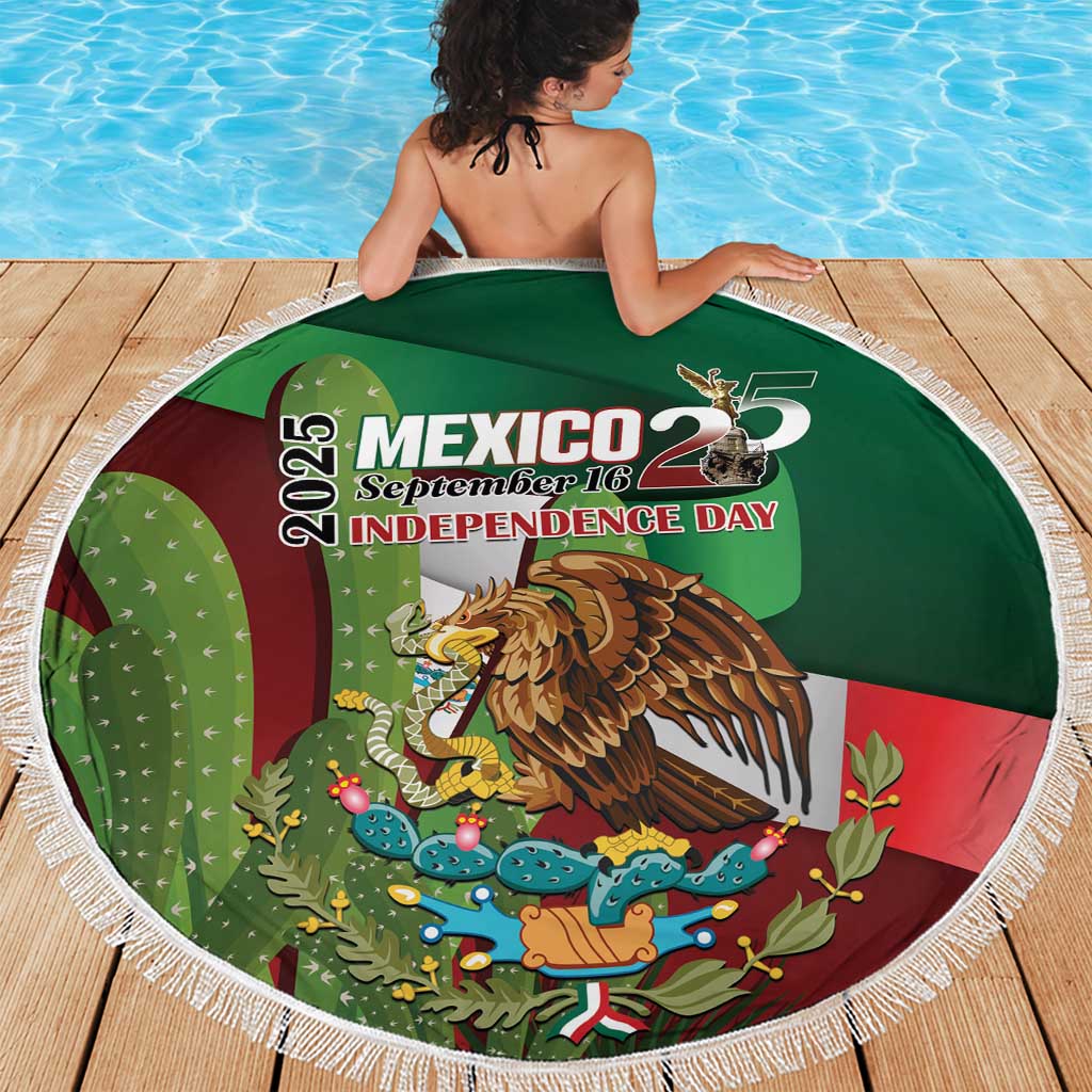 Mexico Independence Day 2025 Beach Blanket 215th Anniversary Estados Unidos Mexicanos - Wonder Print Shop