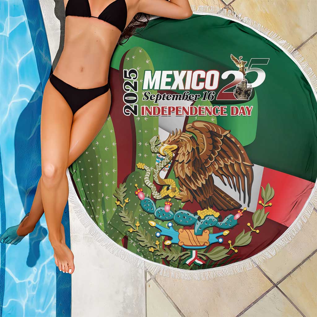 Mexico Independence Day 2025 Beach Blanket 215th Anniversary Estados Unidos Mexicanos - Wonder Print Shop