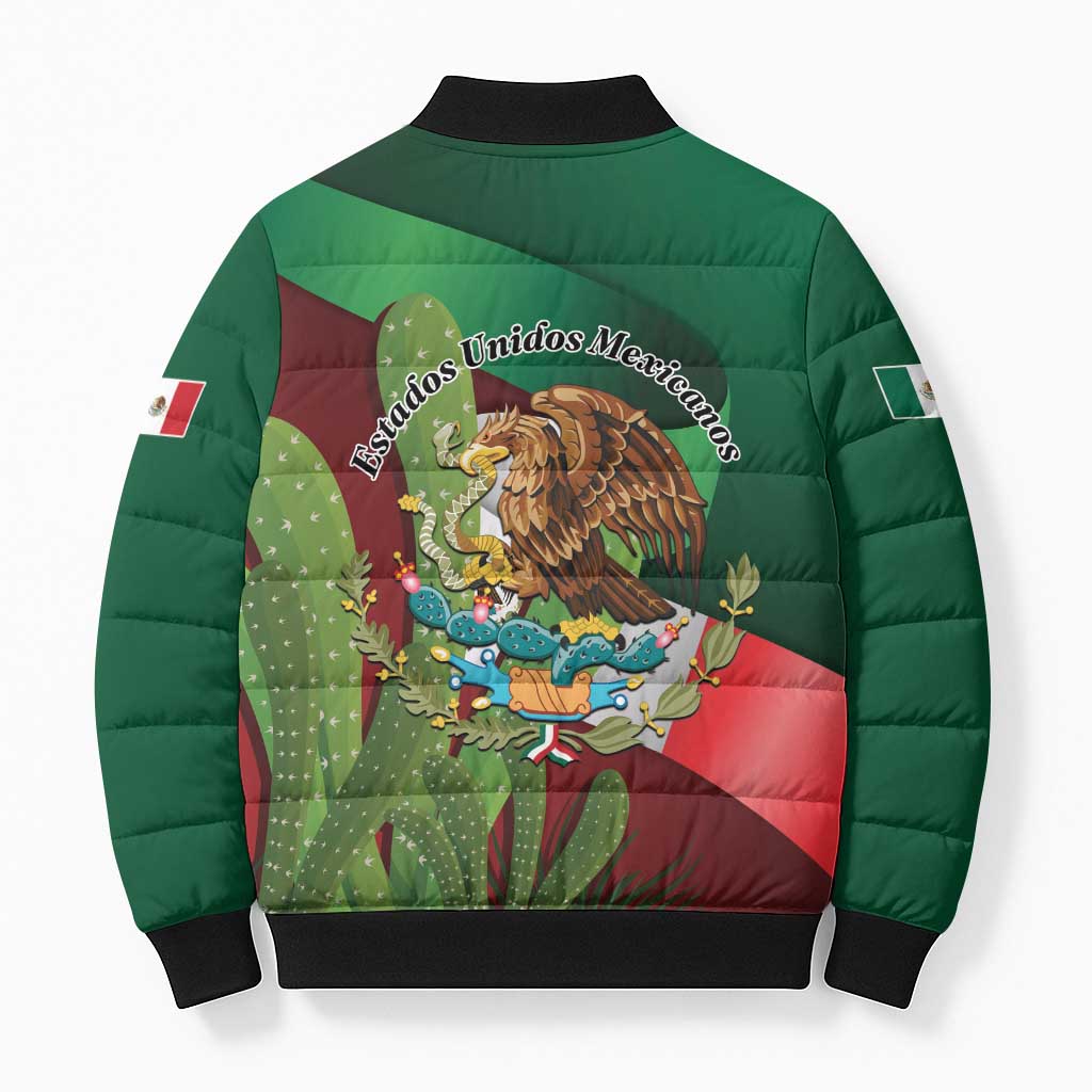 Mexico Independence Day 2025 Bomber Puffer Jacket 215th Anniversary Estados Unidos Mexicanos - Wonder Print Shop