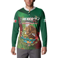Mexico Independence Day 2025 Button Sweatshirt 215th Anniversary Estados Unidos Mexicanos - Wonder Print Shop