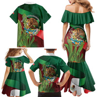 Mexico Independence Day 2025 Family Matching Mermaid Dress and Hawaiian Shirt 215th Anniversary Estados Unidos Mexicanos - Wonder Print Shop