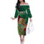 Mexico Independence Day 2025 Family Matching Off The Shoulder Long Sleeve Dress and Hawaiian Shirt 215th Anniversary Estados Unidos Mexicanos - Wonder Print Shop