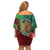 Mexico Independence Day 2025 Family Matching Off Shoulder Short Dress and Hawaiian Shirt 215th Anniversary Estados Unidos Mexicanos - Wonder Print Shop