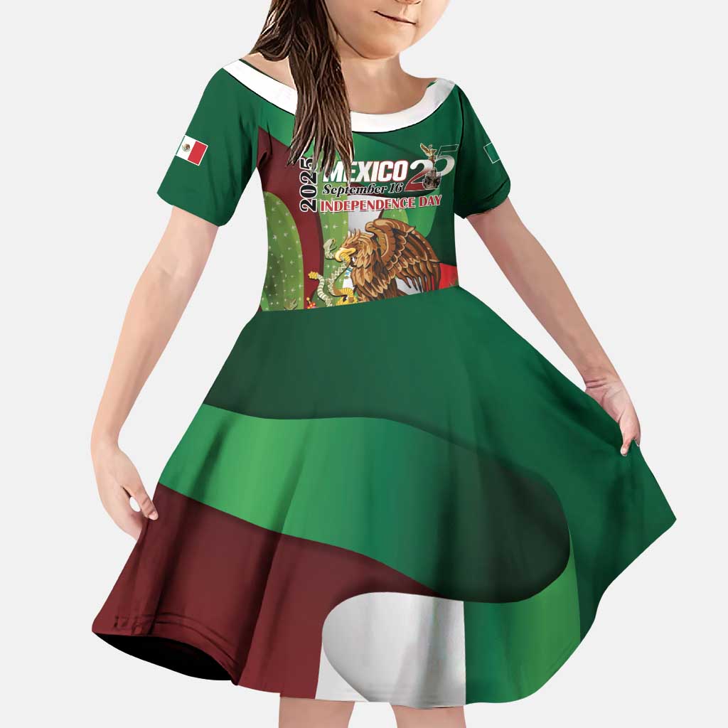 Mexico Independence Day 2025 Family Matching Puletasi and Hawaiian Shirt 215th Anniversary Estados Unidos Mexicanos - Wonder Print Shop