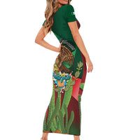Mexico Independence Day 2025 Family Matching Short Sleeve Bodycon Dress and Hawaiian Shirt 215th Anniversary Estados Unidos Mexicanos - Wonder Print Shop