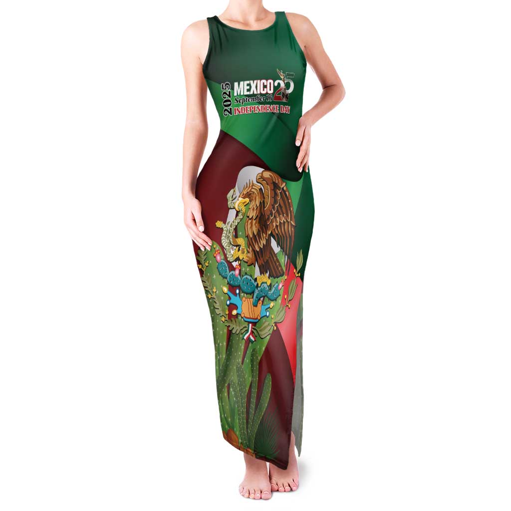 Mexico Independence Day 2025 Family Matching Tank Maxi Dress and Hawaiian Shirt 215th Anniversary Estados Unidos Mexicanos - Wonder Print Shop