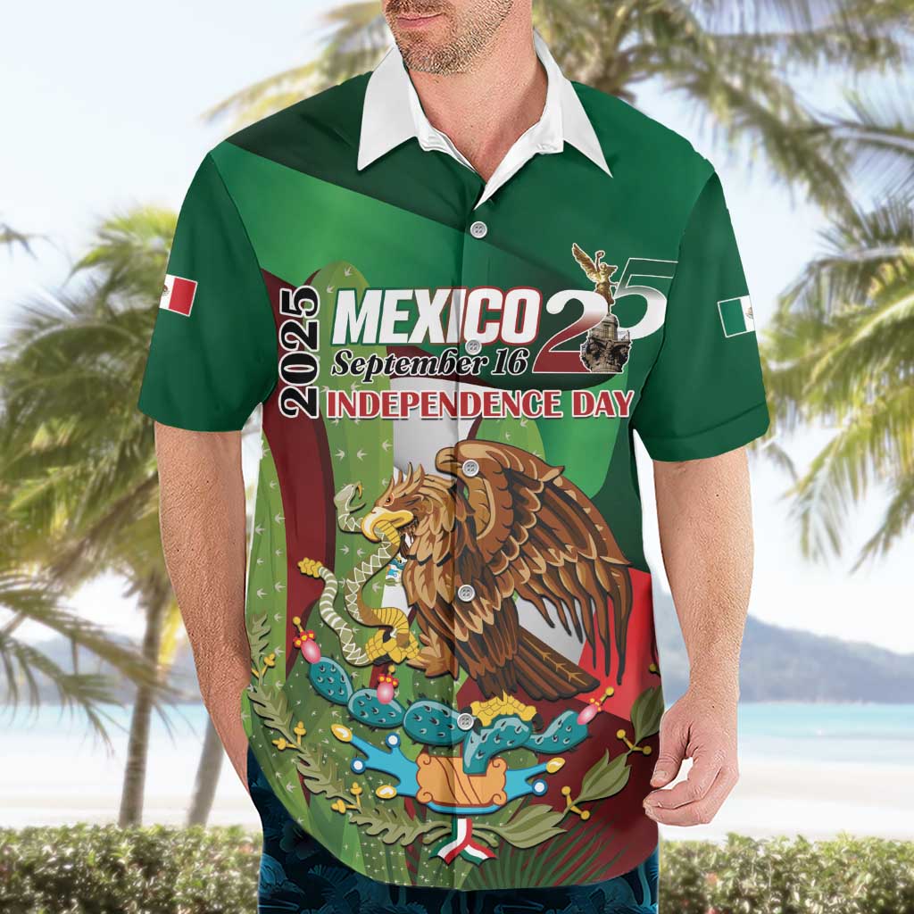 Mexico Independence Day 2025 Hawaiian Shirt 215th Anniversary Estados Unidos Mexicanos - Wonder Print Shop