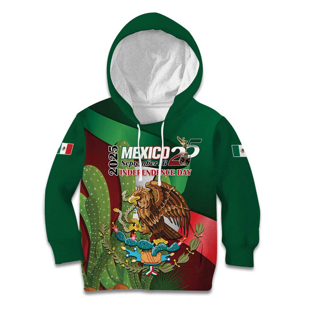 Mexico Independence Day 2025 Kid Hoodie 215th Anniversary Estados Unidos Mexicanos - Wonder Print Shop