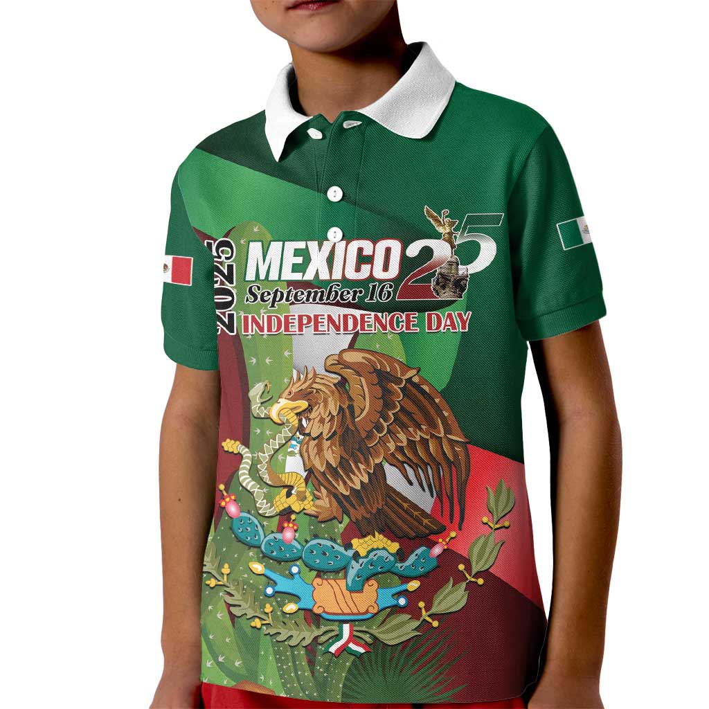 Mexico Independence Day 2025 Kid Polo Shirt 215th Anniversary Estados Unidos Mexicanos - Wonder Print Shop