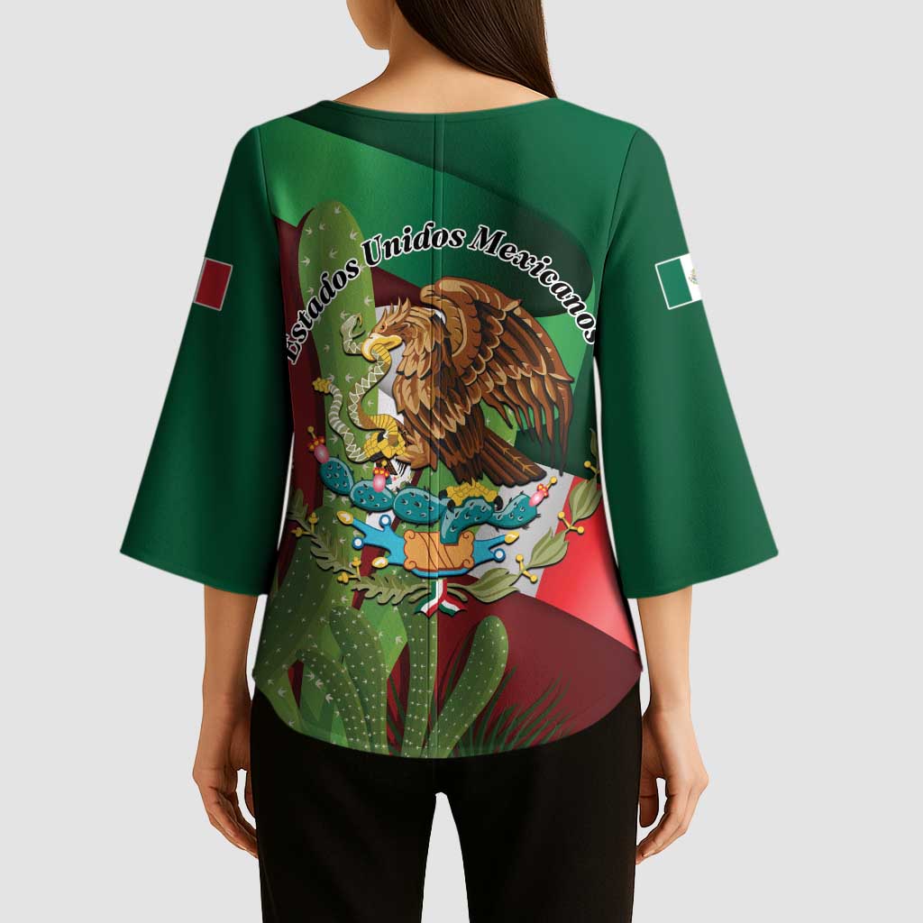 Mexico Independence Day 2025 Kimono Sleeve Blouse 215th Anniversary Estados Unidos Mexicanos - Wonder Print Shop