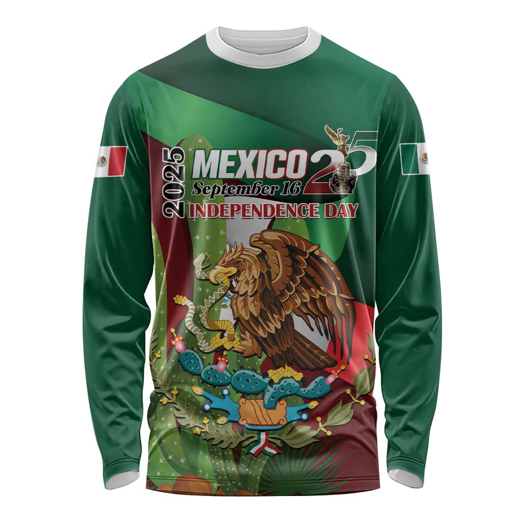Mexico Independence Day 2025 Long Sleeve Shirt 215th Anniversary Estados Unidos Mexicanos - Wonder Print Shop
