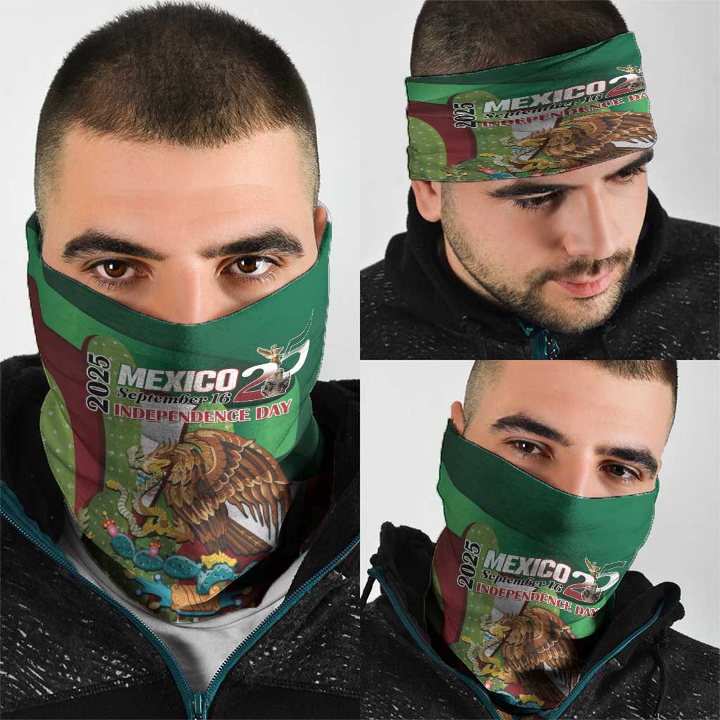 Mexico Independence Day 2025 Neck Gaiter 215th Anniversary Estados Unidos Mexicanos - Wonder Print Shop