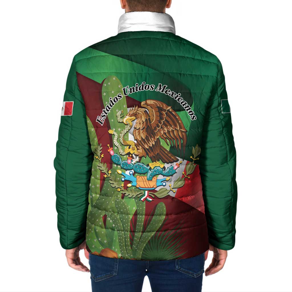 Mexico Independence Day 2025 Padded Jacket 215th Anniversary Estados Unidos Mexicanos - Wonder Print Shop