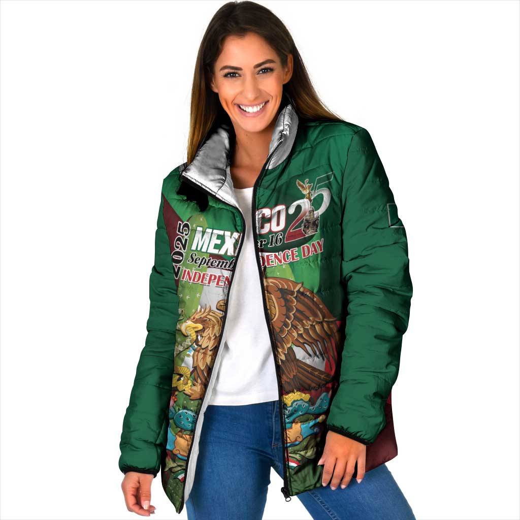 Mexico Independence Day 2025 Padded Jacket 215th Anniversary Estados Unidos Mexicanos - Wonder Print Shop