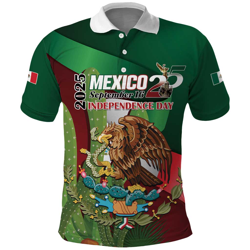 Mexico Independence Day 2025 Polo Shirt 215th Anniversary Estados Unidos Mexicanos - Wonder Print Shop