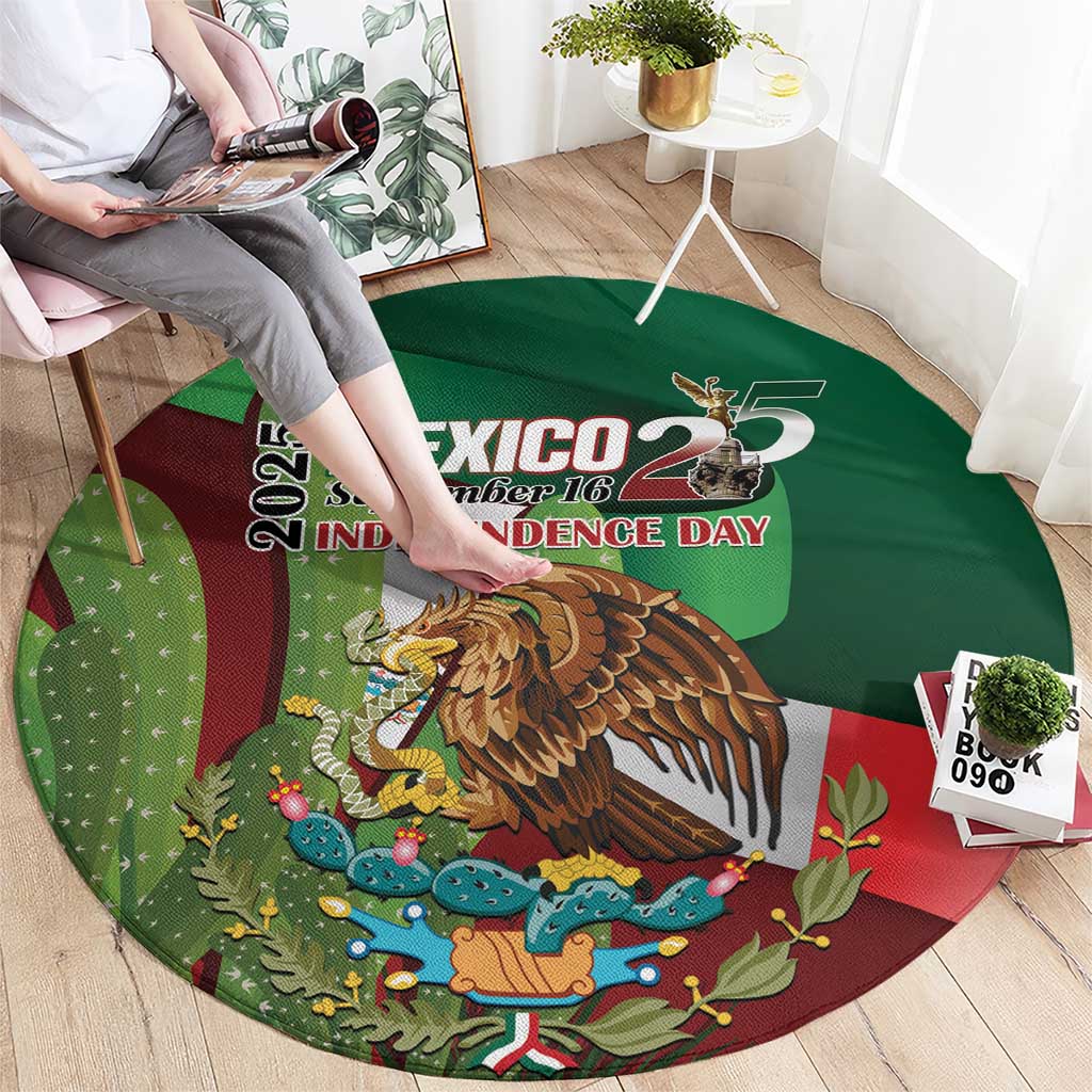 Mexico Independence Day 2025 Round Carpet 215th Anniversary Estados Unidos Mexicanos - Wonder Print Shop