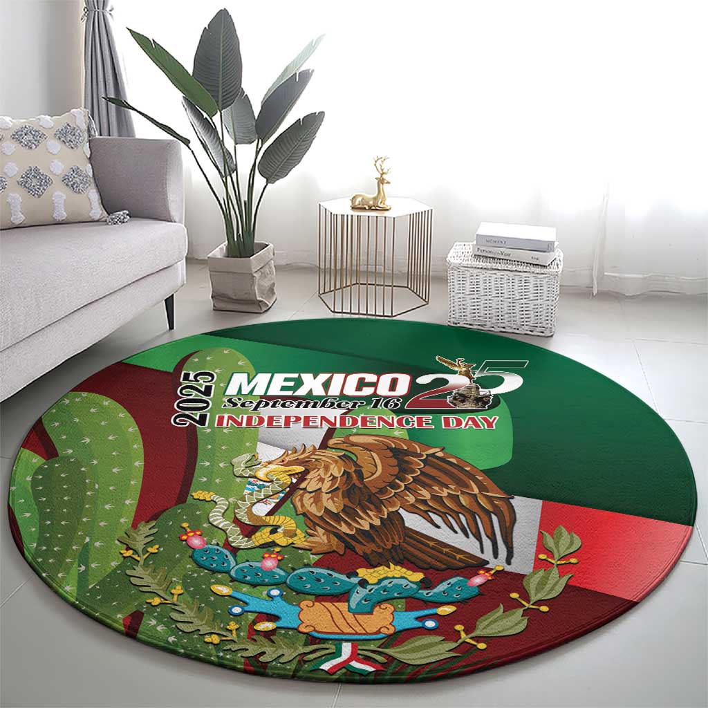 Mexico Independence Day 2025 Round Carpet 215th Anniversary Estados Unidos Mexicanos - Wonder Print Shop