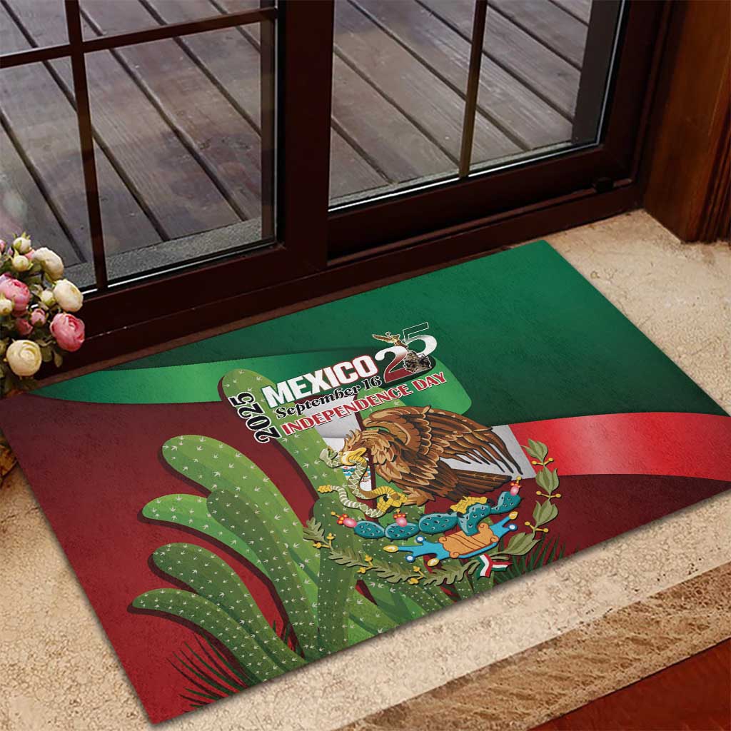 Mexico Independence Day 2025 Rubber Doormat 215th Anniversary Estados Unidos Mexicanos - Wonder Print Shop