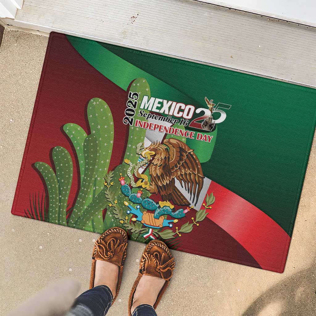 Mexico Independence Day 2025 Rubber Doormat 215th Anniversary Estados Unidos Mexicanos - Wonder Print Shop