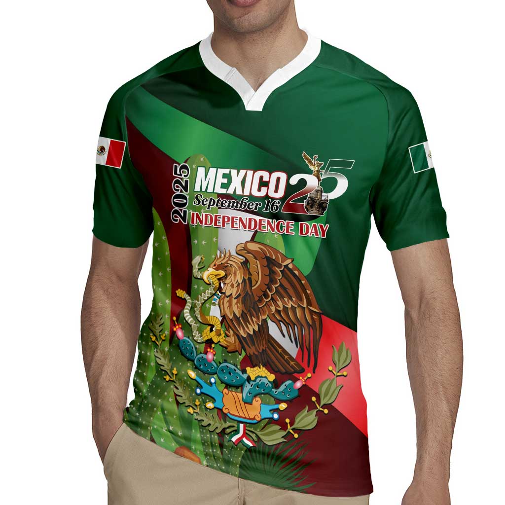 Mexico Independence Day 2025 Rugby Jersey 215th Anniversary Estados Unidos Mexicanos - Wonder Print Shop
