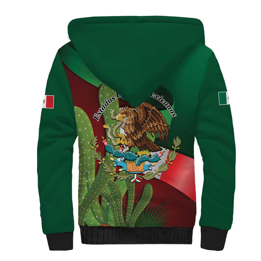 Mexico Independence Day 2025 Sherpa Hoodie 215th Anniversary Estados Unidos Mexicanos - Wonder Print Shop