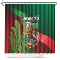 Mexico Independence Day 2025 Shower Curtain 215th Anniversary Estados Unidos Mexicanos - Wonder Print Shop