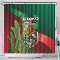 Mexico Independence Day 2025 Shower Curtain 215th Anniversary Estados Unidos Mexicanos - Wonder Print Shop