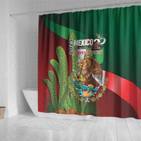 Mexico Independence Day 2025 Shower Curtain 215th Anniversary Estados Unidos Mexicanos - Wonder Print Shop
