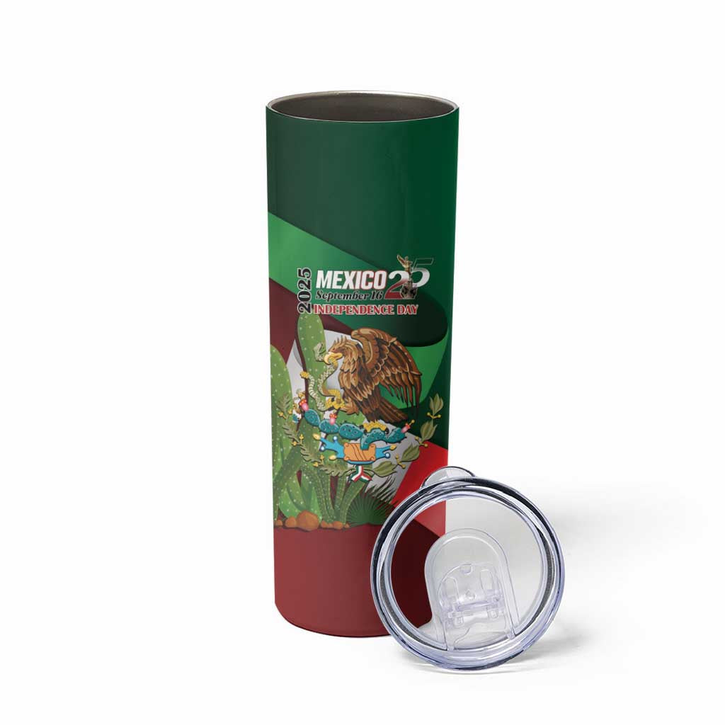 Mexico Independence Day 2025 Skinny Tumbler 215th Anniversary Estados Unidos Mexicanos - Wonder Print Shop