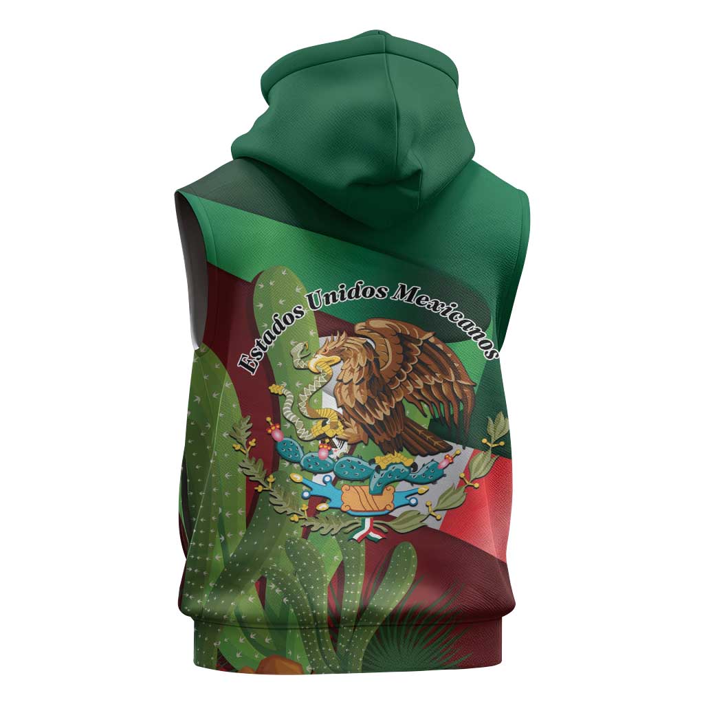Mexico Independence Day 2025 Sleeveless Hoodie 215th Anniversary Estados Unidos Mexicanos - Wonder Print Shop