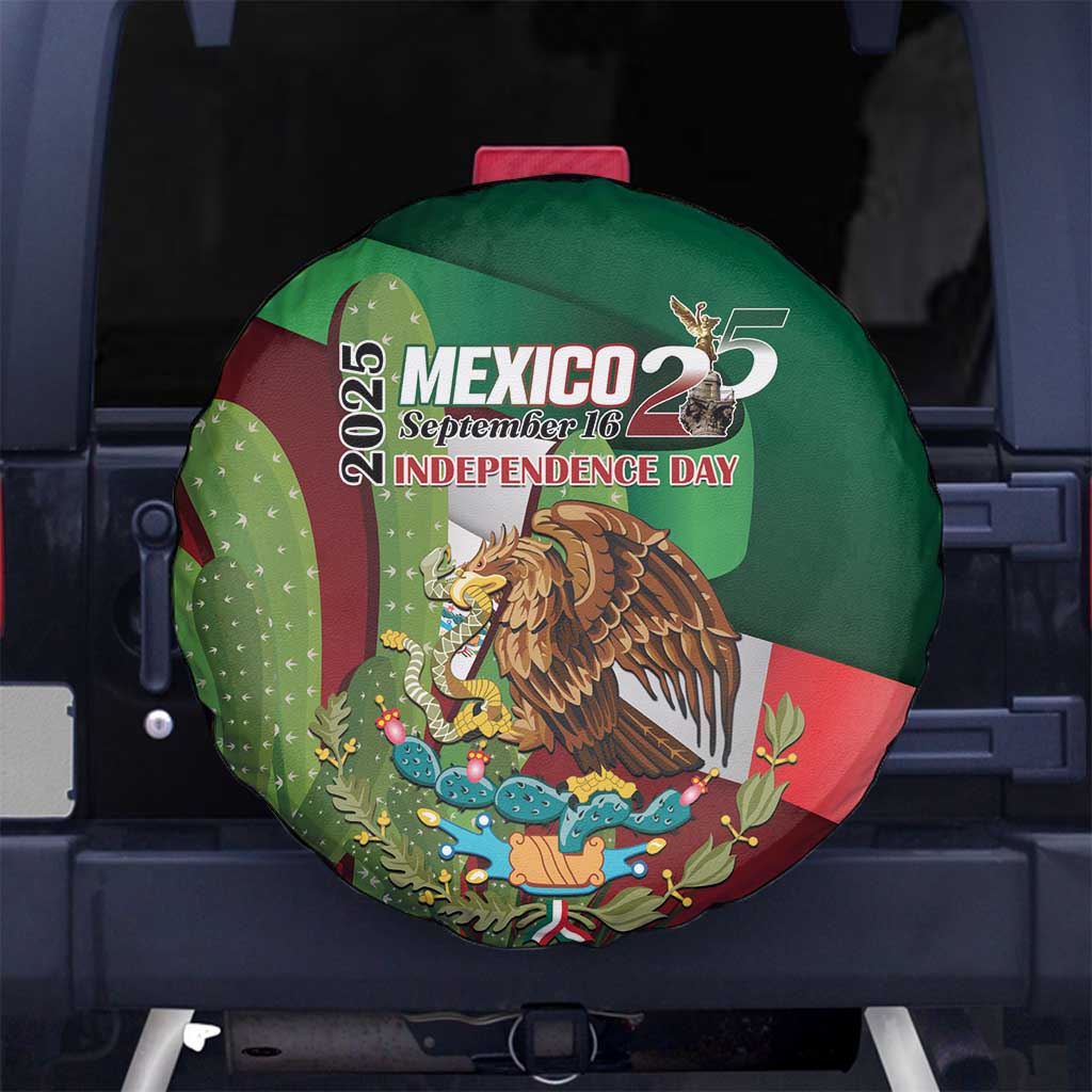 Mexico Independence Day 2025 Spare Tire Cover 215th Anniversary Estados Unidos Mexicanos - Wonder Print Shop