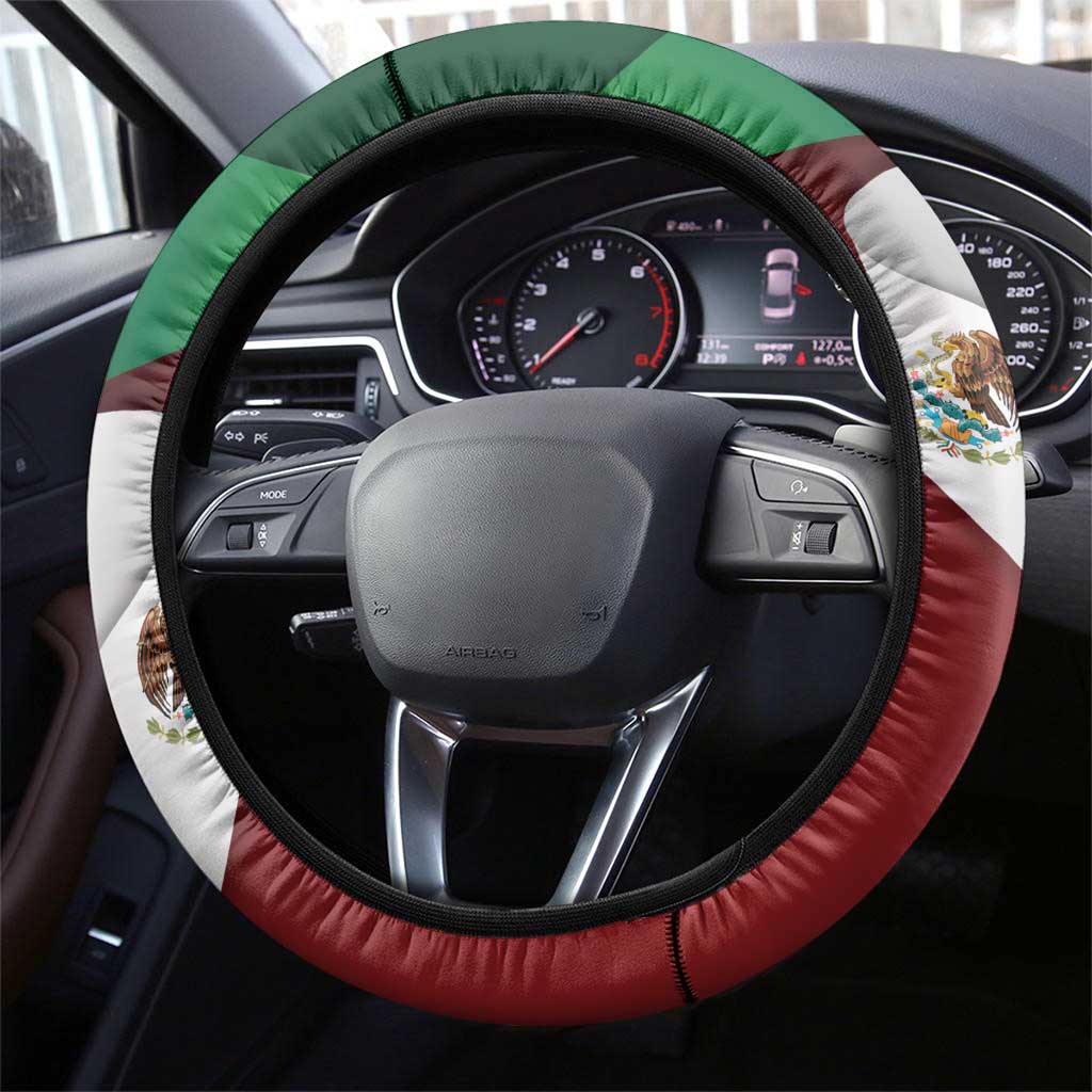 Mexico Independence Day 2025 Steering Wheel Cover 215th Anniversary Estados Unidos Mexicanos - Wonder Print Shop